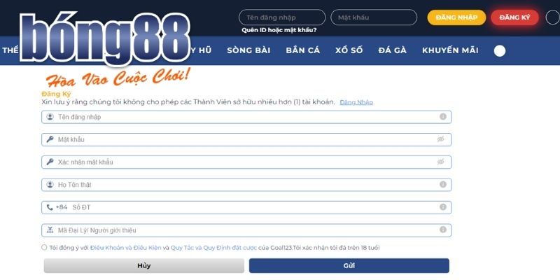 Cách đăng nhập tài khoản BONG88 đơn giản trên máy tính và điện thoại